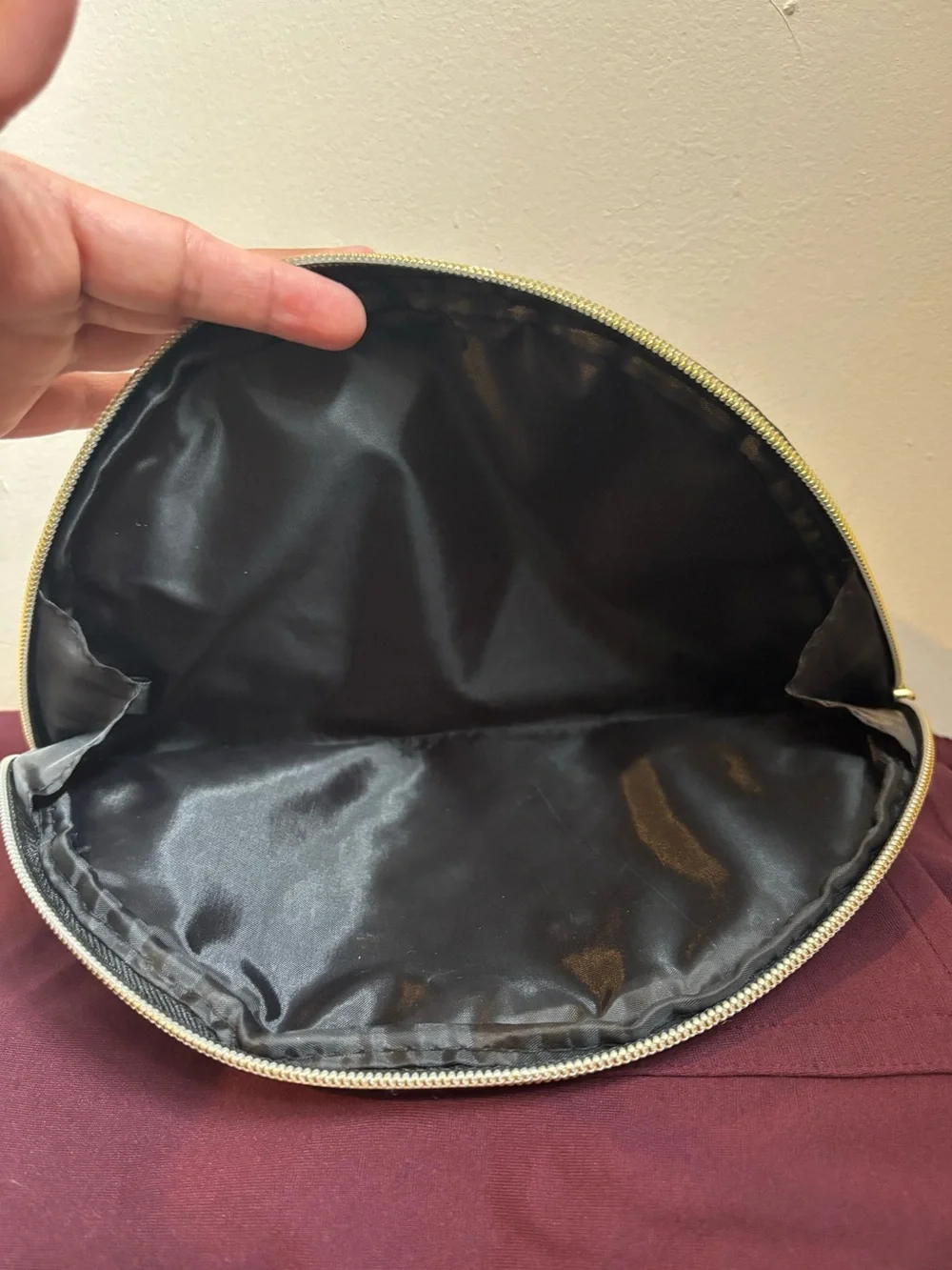 tarte Rose Gold Glitter Cosmetic Pouch